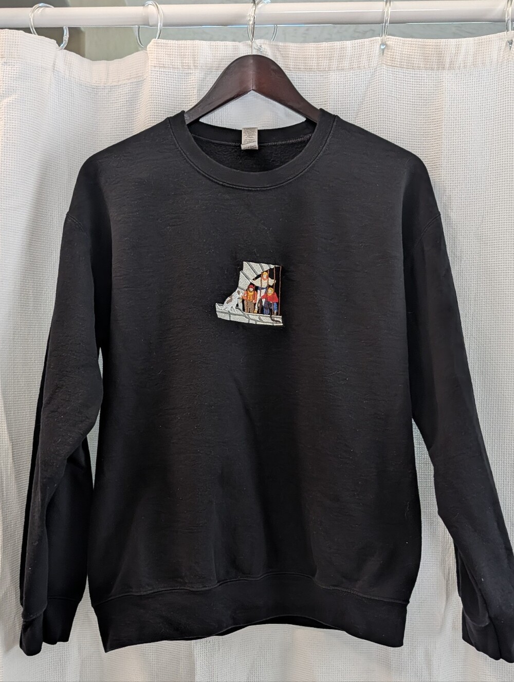 Pirates Of The Caribbean Embroidered Crew Neck Sweatshirt